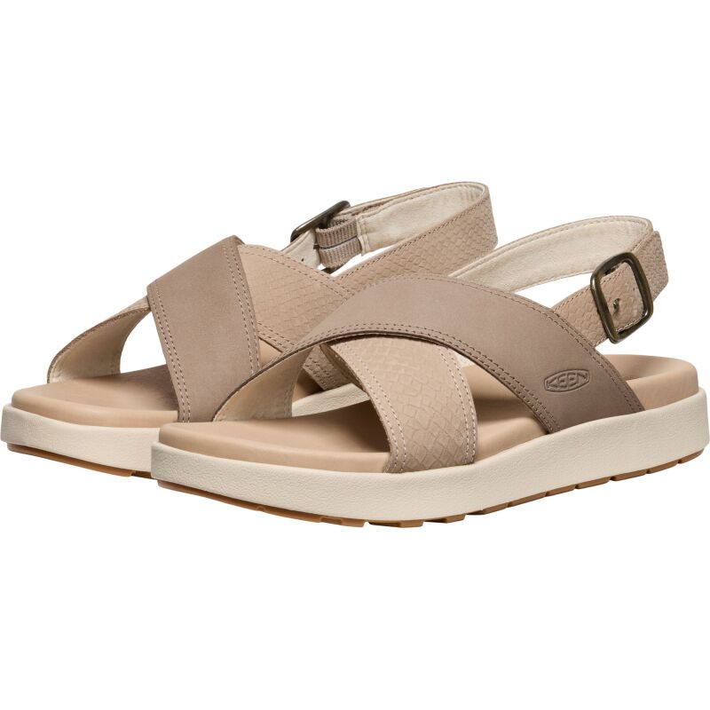 Keen Elle Luxe Cross Strap 1030523 Plaza Taupe/Brindle