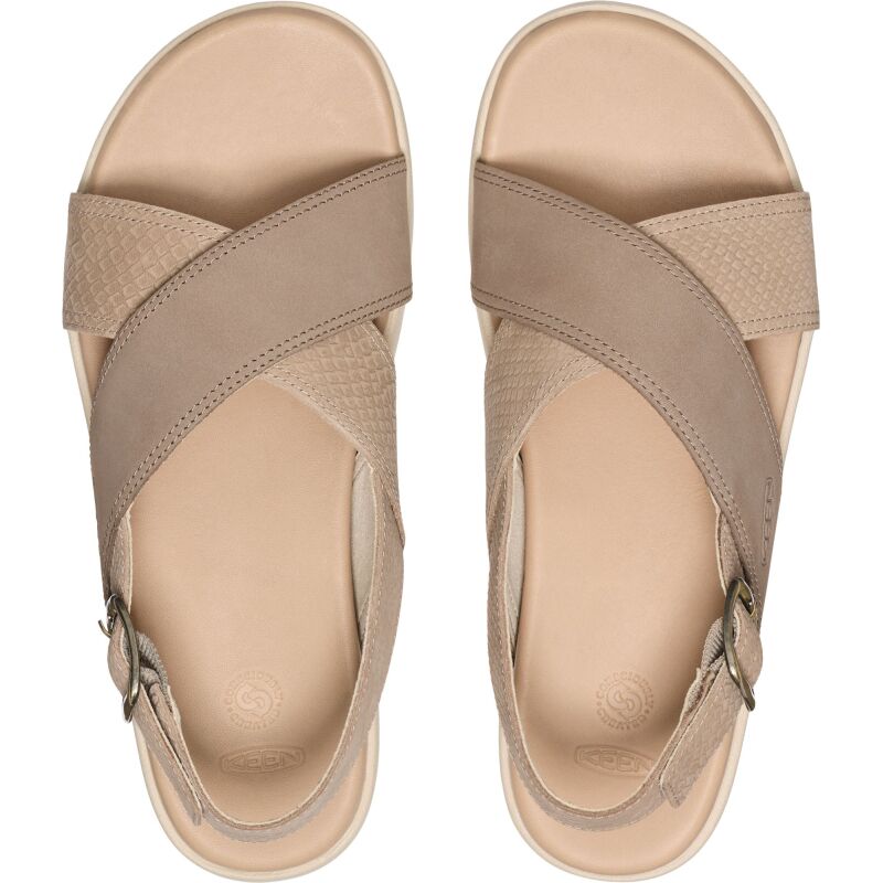 Keen Elle Luxe Cross Strap 1030523 Plaza Taupe/Brindle