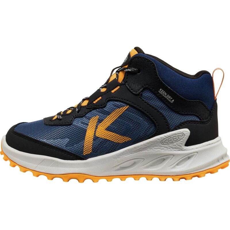 Keen Zionic Mid Wp Big  Kid's Naval Academy/Bright Marigold
