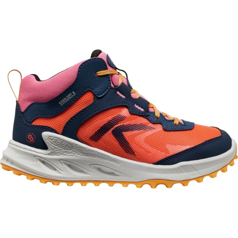 Keen Zionic Mid Wp Big Kid's Naval Academy/Nasturtium