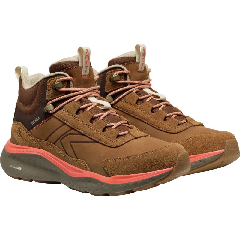 Keen Leiki Leather Mid Wp Women's Chipmunk/Bison