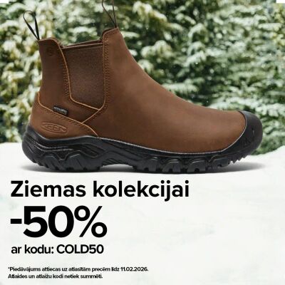 50% atlasītai ziemas kolekcijai